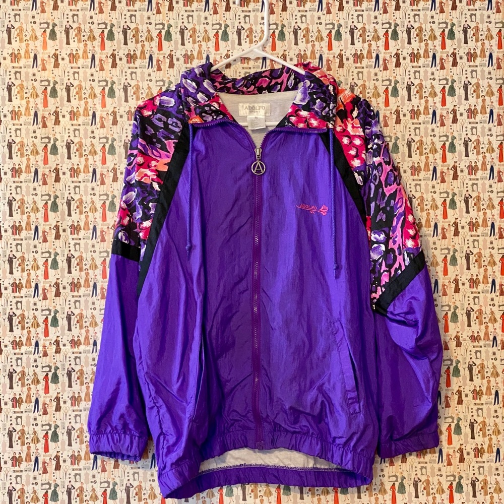 Vtg c.1990s windbreaker 🖤 - Picture 2 of 13